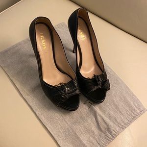 Prada Black 4 inch heel
